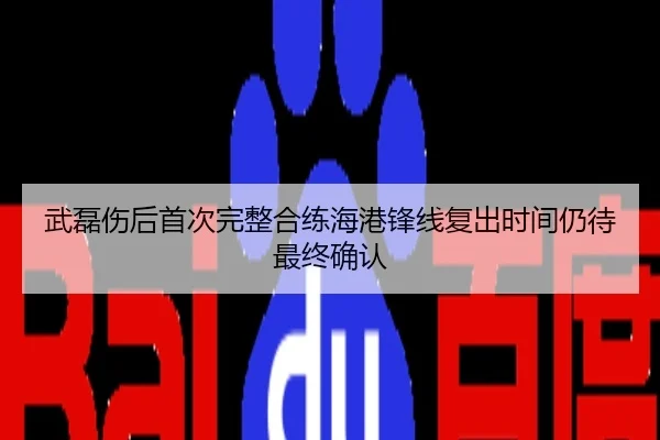 武磊伤后首次完整合练海港锋线复出时间仍待最终确认